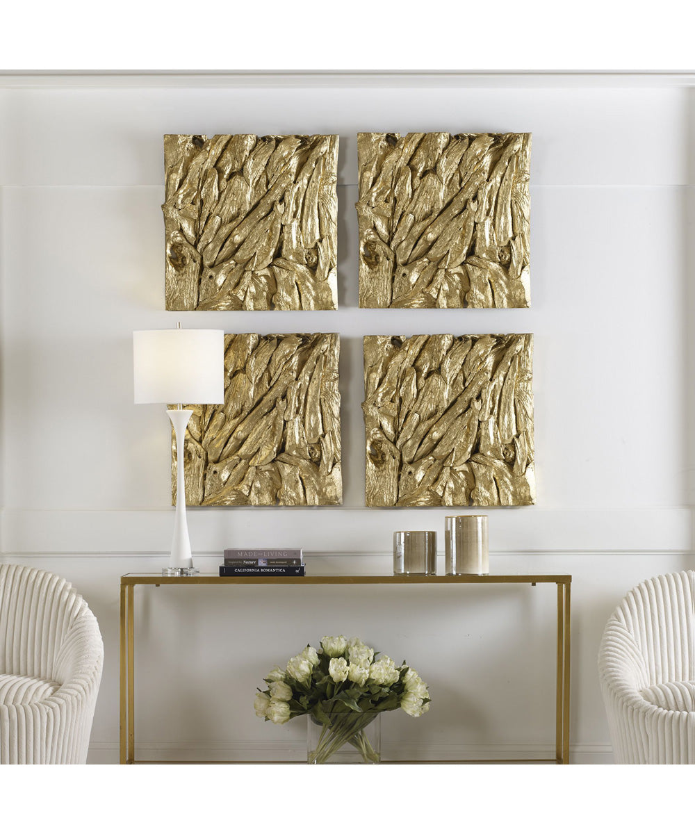 Rio Gold Wood Wall Décor