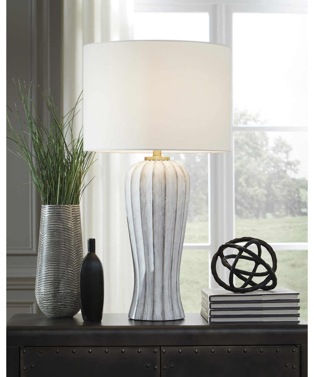 Lanwell Poly Table Lamp Antique Gray