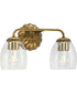 Quillan 2-Light Transitional Bath & Vanity Light Gold Ombre