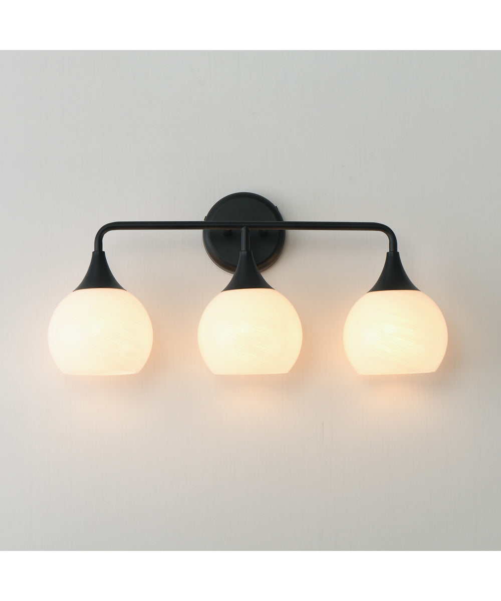 Neve 3-Light Bath Vanity Black