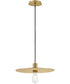Lulu 1-Light Medium Convertible Pendant in Lacquered Brass