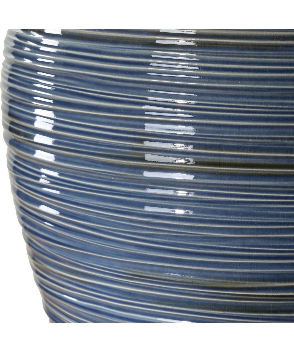 Moher Glossy Blue Table Lamp