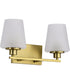Lune 2-Light Vanity & Wall Vintage Brass