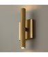 Ian 2-Light Sconce Aged Brass