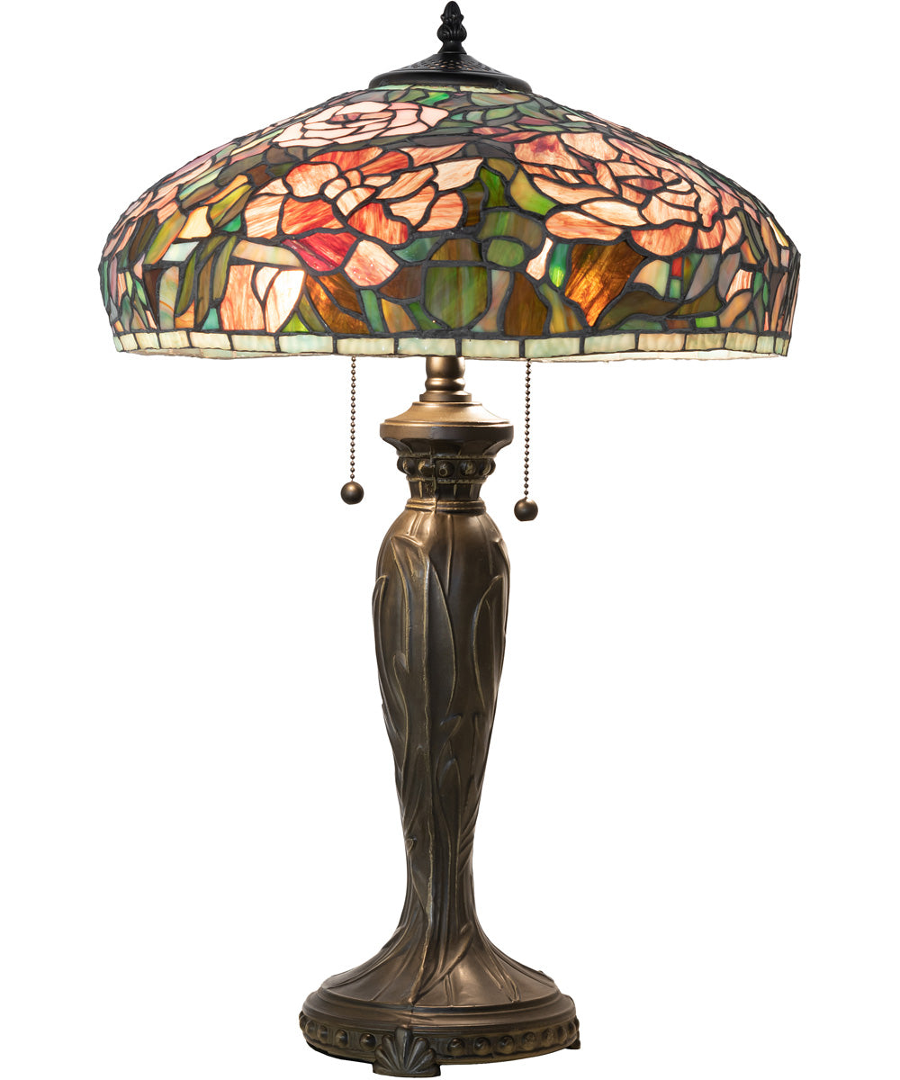 26" High Tiffany Peony Table Lamp