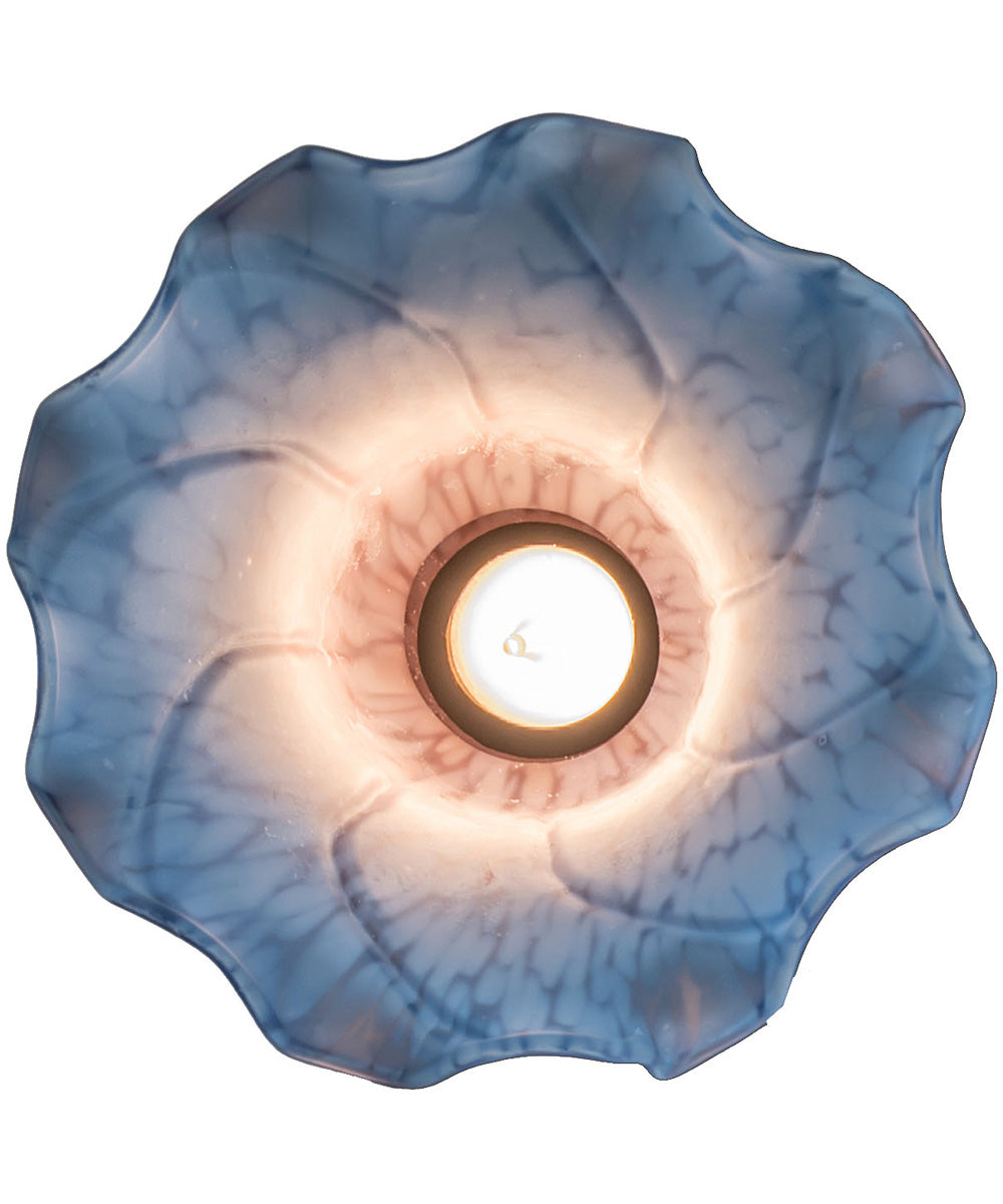 5" Wide Pink/Blue Tiffany Pond Lily Mini Pendant