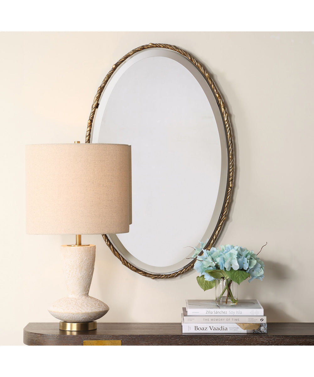 Twisted Branch Oval Mirror