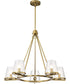 Valentine 5-Light Chandelier Vintage Brass