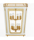Loire 8-light Pendant Studio White|Brushed Brass