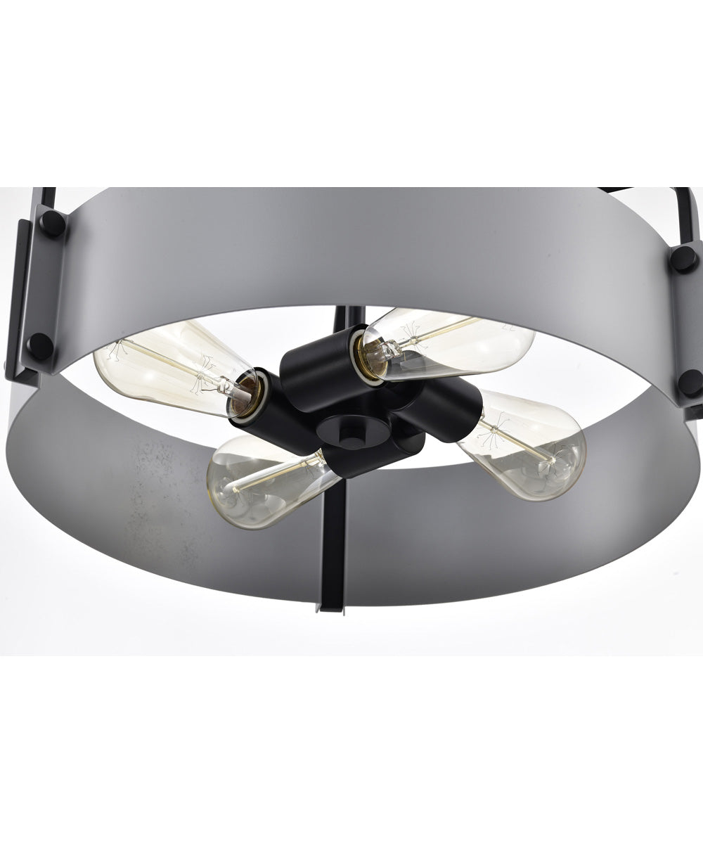 Altos 4-Light Pendant Matte Gray