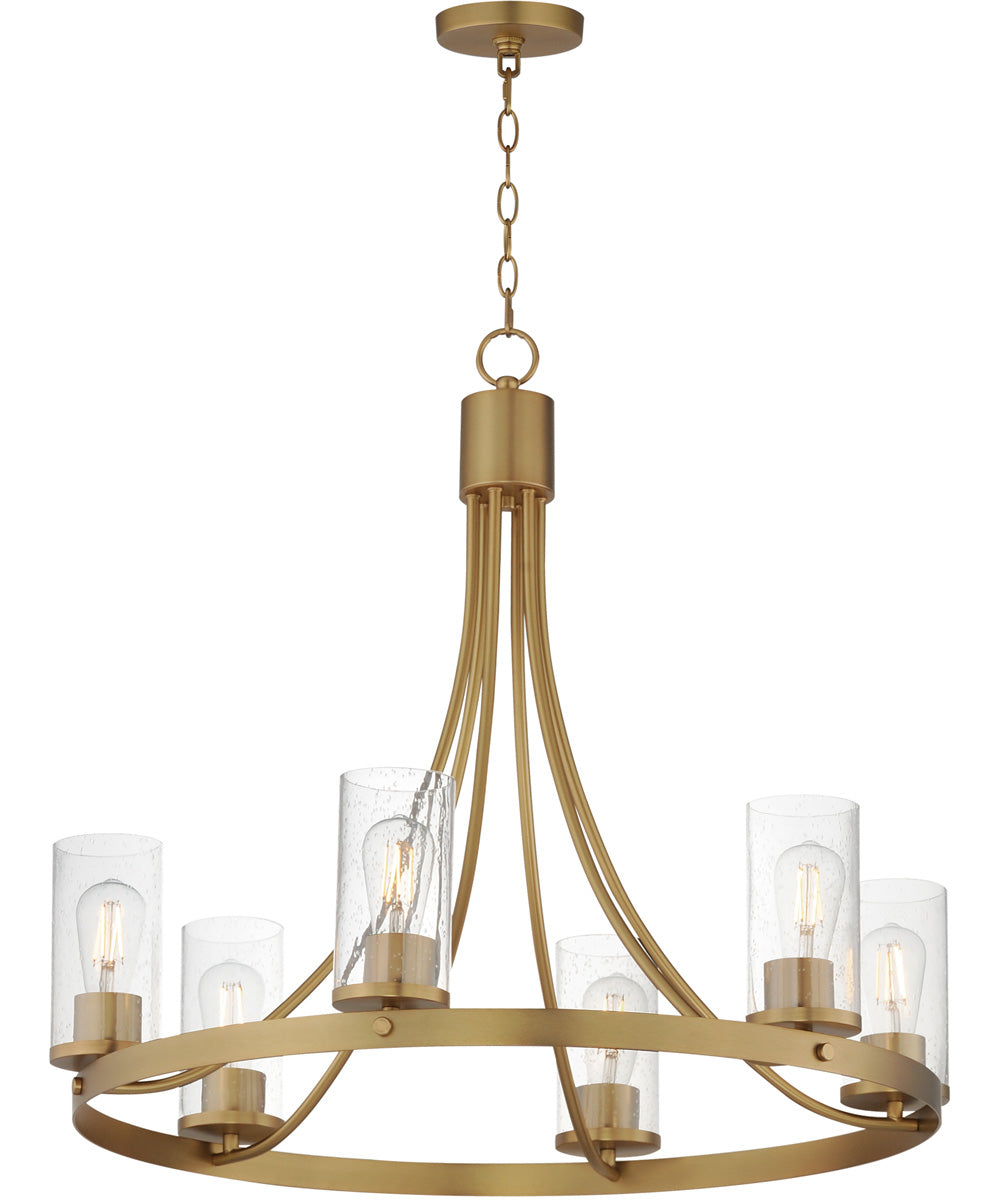 Livingston 6-Light Chandelier Natural Aged Brass