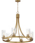 Livingston 6-Light Chandelier Natural Aged Brass