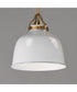 Hollis 12 inch Pendant Natural Aged Brass