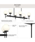 Rigsby 6-Light Linear Chandelier Matte Black