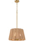 Anton 3-light Pendant Brushed Brass
