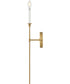 Hux 1-Light Large Single Light Sconce in Lacquered Brass