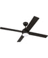 Kelsey 52" 4-blade Indoor Ceiling Fan 1-Light Fan Flat Black