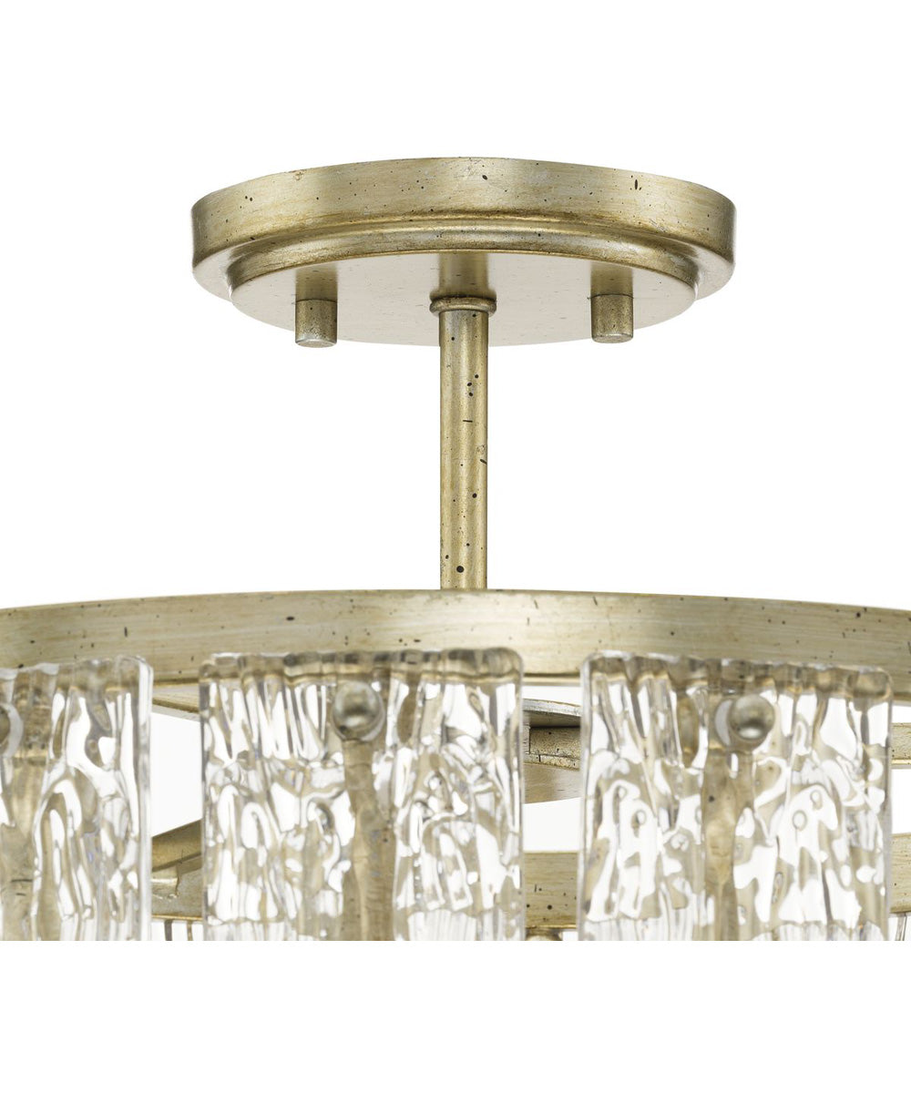 Chevall 3-Light Organic Pendant Gilded Silver