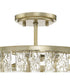 Chevall 3-Light Organic Pendant Gilded Silver
