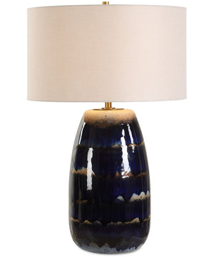Orleans Blue Glaze Table Lamp