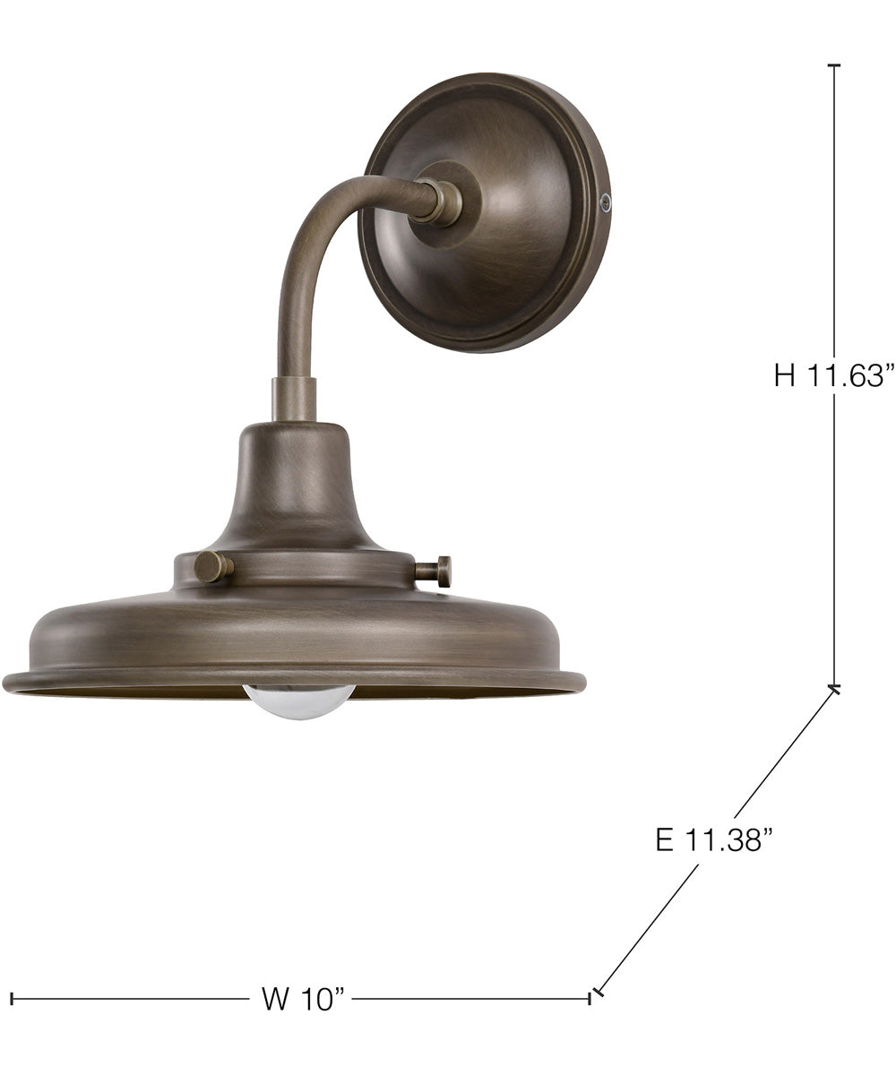 Morris 1-Light Outdoor Burnished Bronze