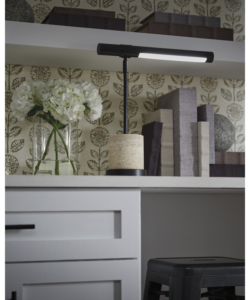 Vinmour Metal Desk Lamp Brown/Beige