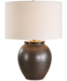 Hawkins Bronze Ribbed Table Lamp