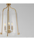 Bellmore 3-Light Foyer Pendant Natural Aged Brass