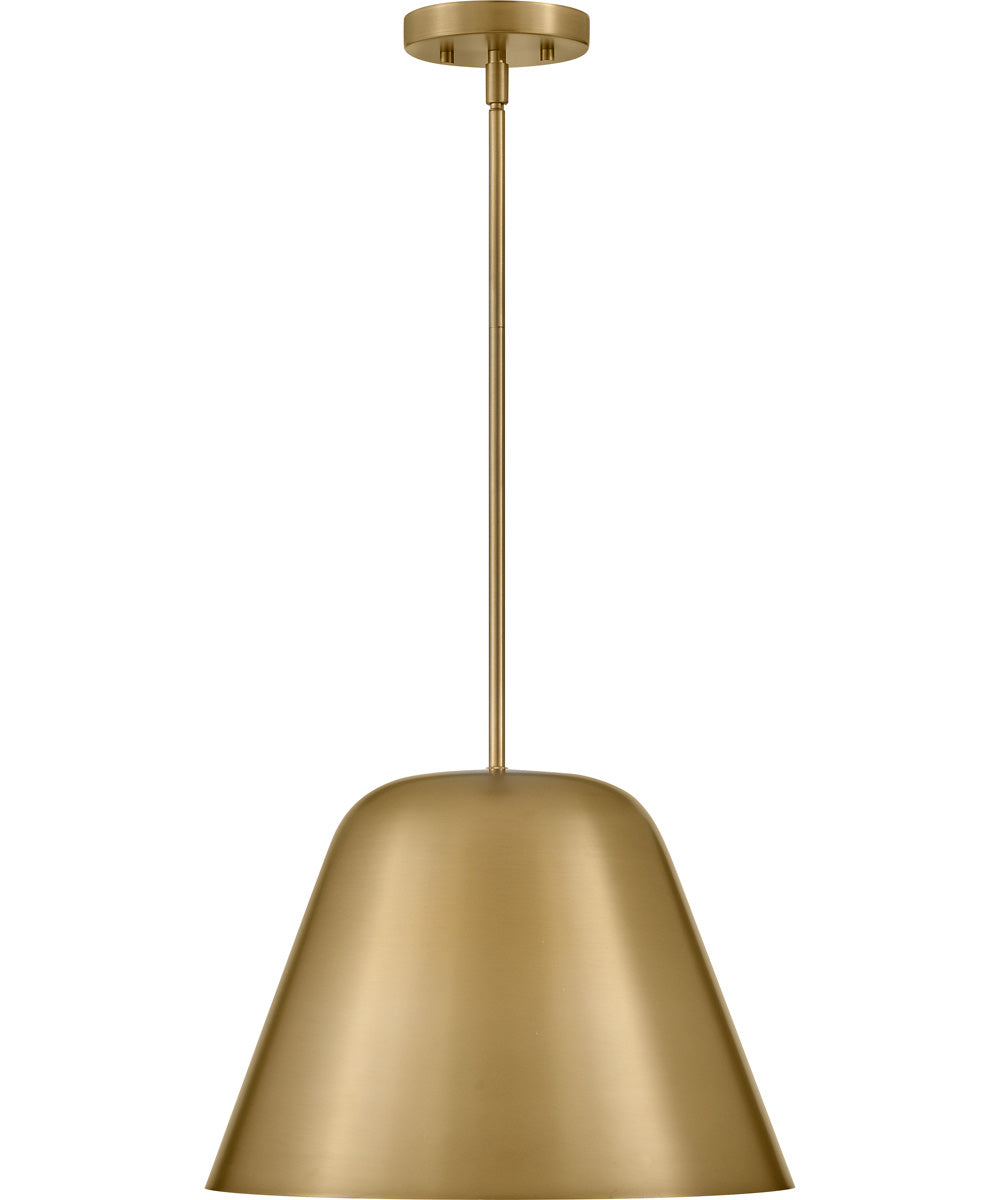 Madi 1-Light Large Pendant in Lacquered Brass