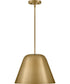 Madi 1-Light Large Pendant in Lacquered Brass