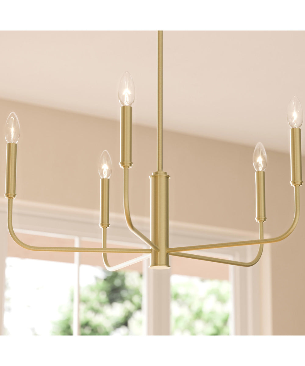 Reines 5-Light Medium Chandelier Brushed Gold