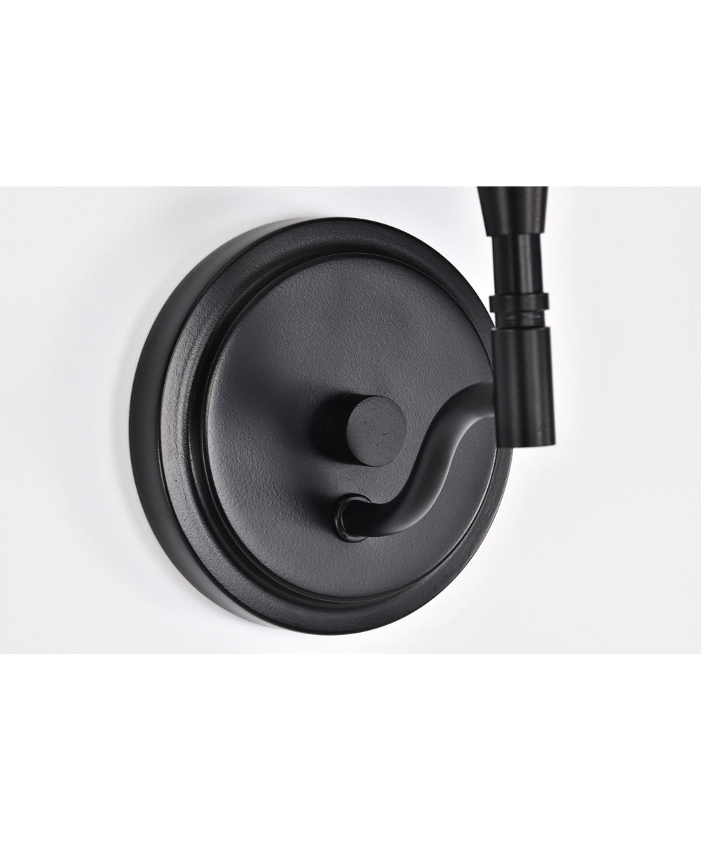 Liam 1-Light Vanity & Wall Matte Black