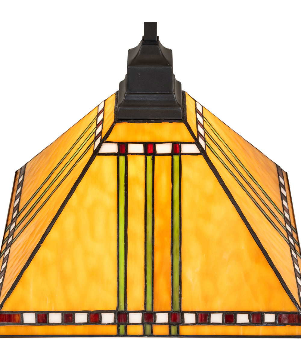 13" Square Prairie Corn Pendant