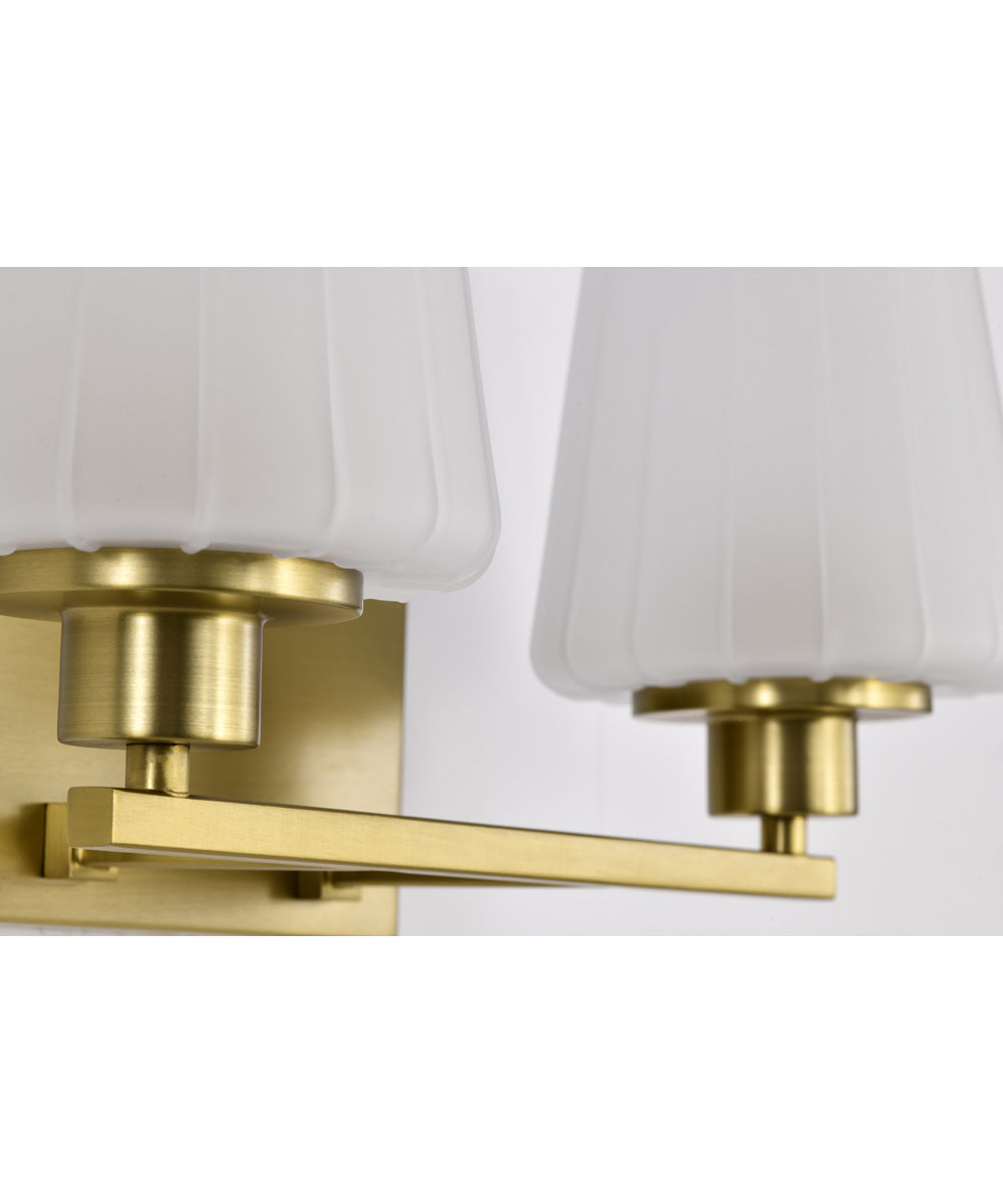 Lune 2-Light Vanity & Wall Vintage Brass