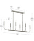 Reines 6-Light Linear Chandelier Brushed Nickel