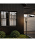 Ryle 1-Light Post Mount Lantern with Clear Glass Panels Matte Black