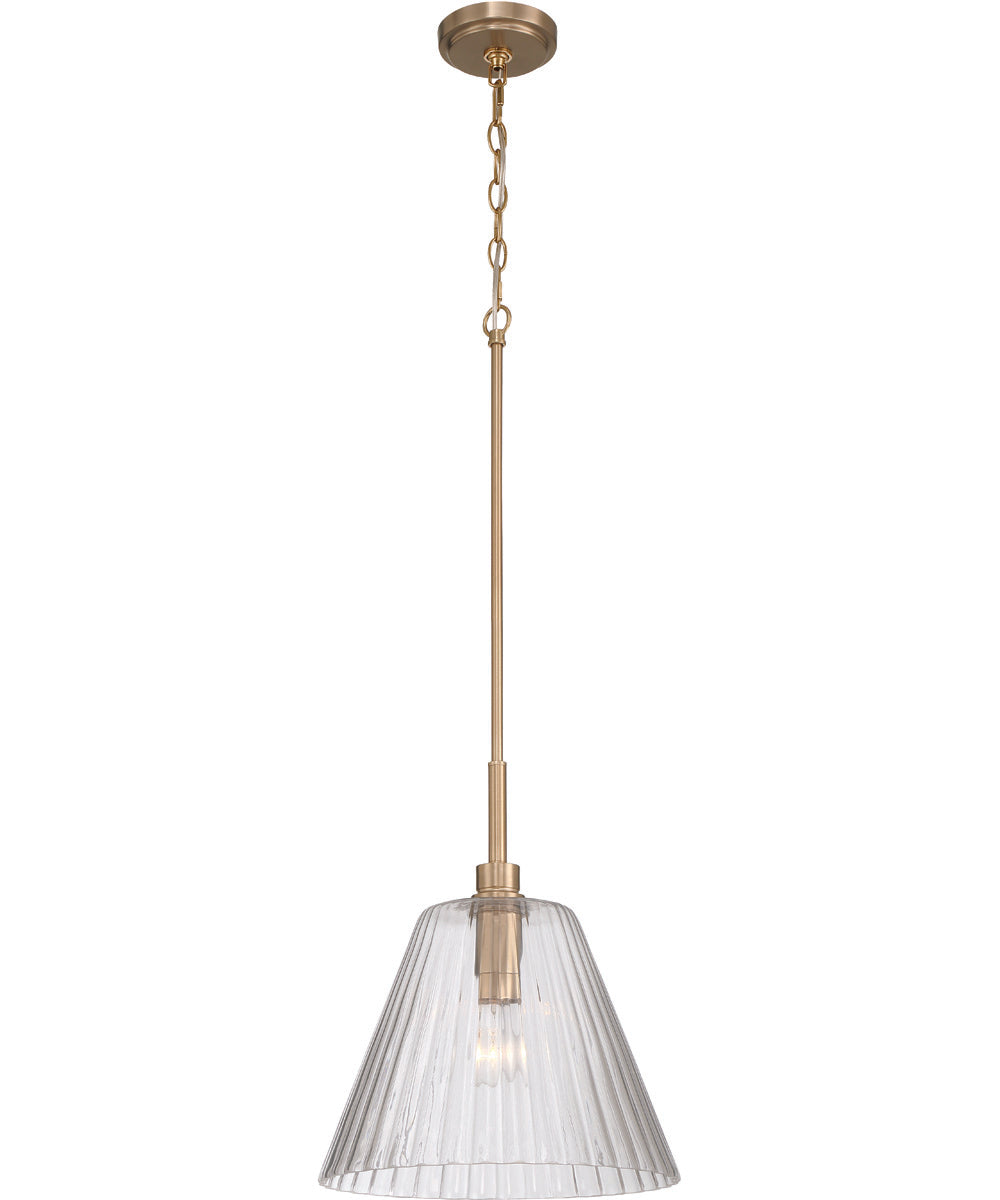 Pleated 1-Light Lighting Premium Bronze