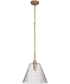 Pleated 1-Light Lighting Premium Bronze