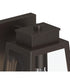 Hedry Small Outdoor Wall Lantern with Clear Glass Panels Antique Bronze
