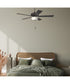 EOS 2 Light Frosted White Bowl 52" Ceiling Fan 2-Light Fan Classic Bronze