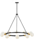 Orla 10-Light Large Single Tier Chandelier in Black