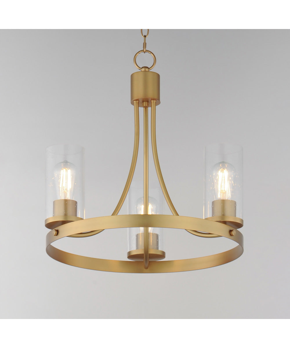 Livingston 3-Light Chandelier Natural Aged Brass