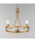 Livingston 3-Light Chandelier Natural Aged Brass