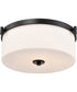 Liam 3-Light Close-to-Ceiling Matte Black