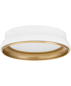 Legend Ceiling Flush Mount Studio White|Brushed Brass