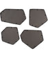 Linneah Black Mirrors, Set of 4