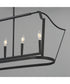 Arden 6-Light Linear Pendant Black