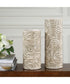 Timber Swirl Earth Tone Vases Set of 2