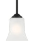 Bronson 1 Light Pendant Matte Black