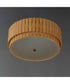 Satori 2-Light Flush Mount Natural Aged Brass